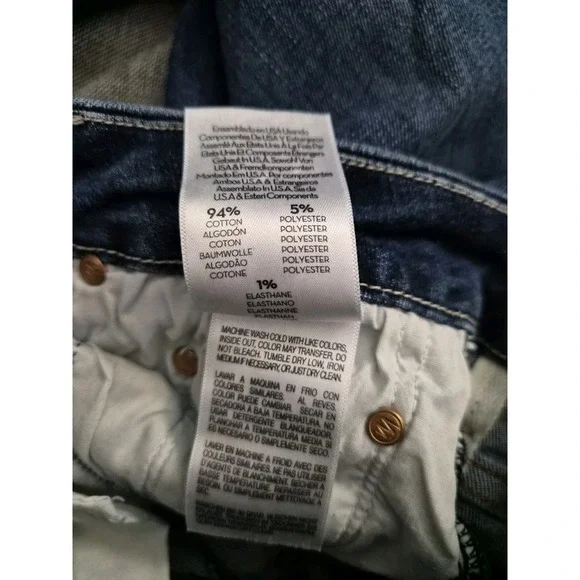 Mother The Looker High Waisted Skinny Jeans Women's Size 29 Teaming Up Wash Dark - Picture 7 of 8